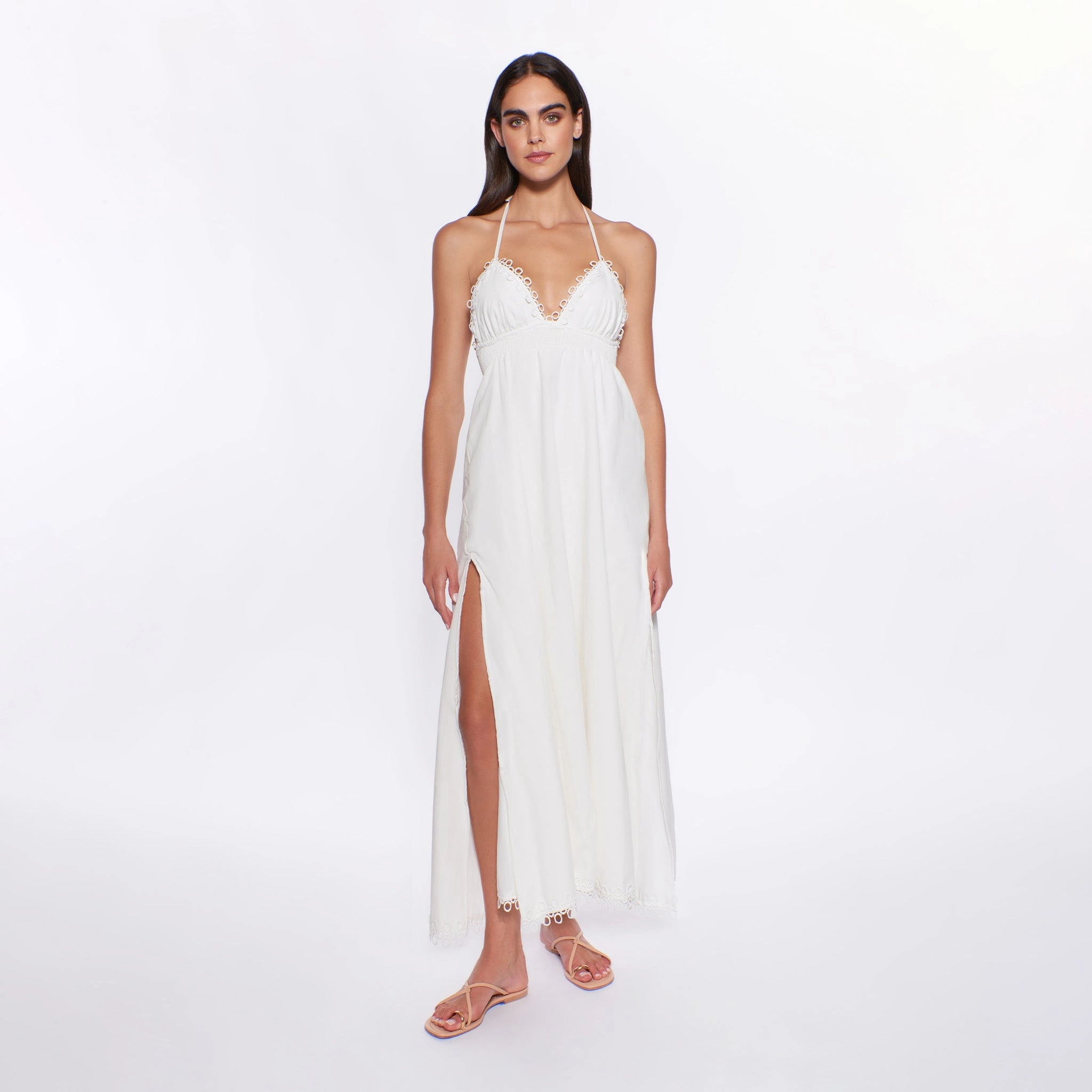 Zoe's Whisper: The Dress That Dances Through Day and Night.